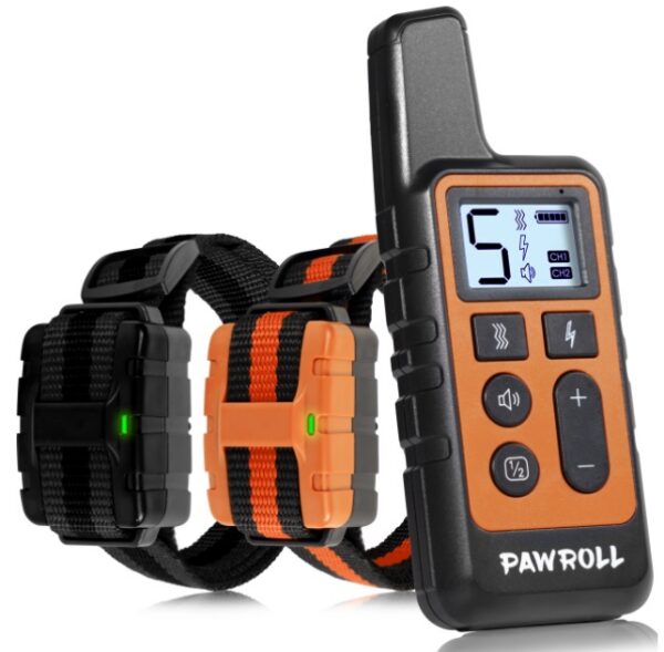 570a7c50-c184-436c-a730-87bc9158ee4c.jpg Coleira de treino elétrica PawRoll para 2 cães com comando remoto