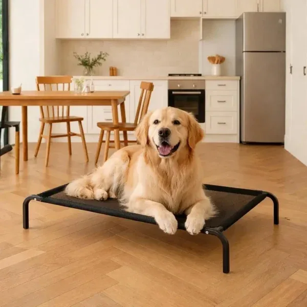 Cama elevada em nylon para cão Bafinho