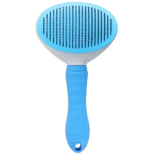 Escova autolimpante para pelo de cão e gato