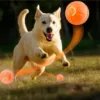 S23366006d12d4e08a80183408587038d7.webp Cão a correr na relva atrás da bola interativa laranja
