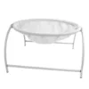 Cama elevada para gato, estrutura metálica, cor branco