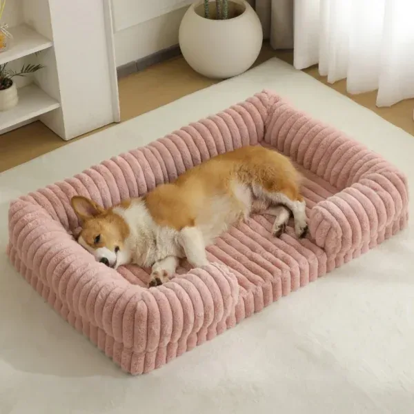 S713fa2da18604cf4a0e9a33a61fa098aZ-1.webp Cama de bombazina com rebordos para cão