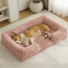 S713fa2da18604cf4a0e9a33a61fa098aZ.webp Cama acolchoada em bombazina para cão