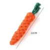 S76d25a639e254ba68ba5215fb09da435X.webp Brinquedo de corda em forma de cenoura com 22 cm para cão