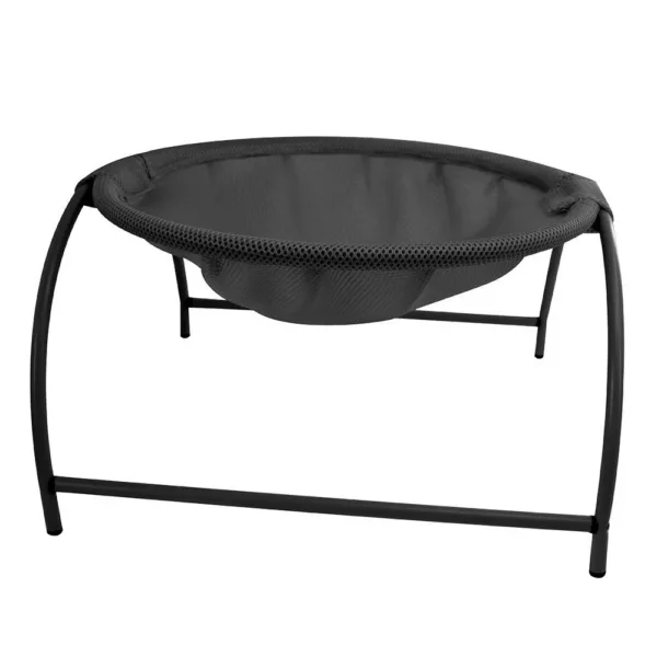 Cama elevada para gato, estrutura metálica, cor preto