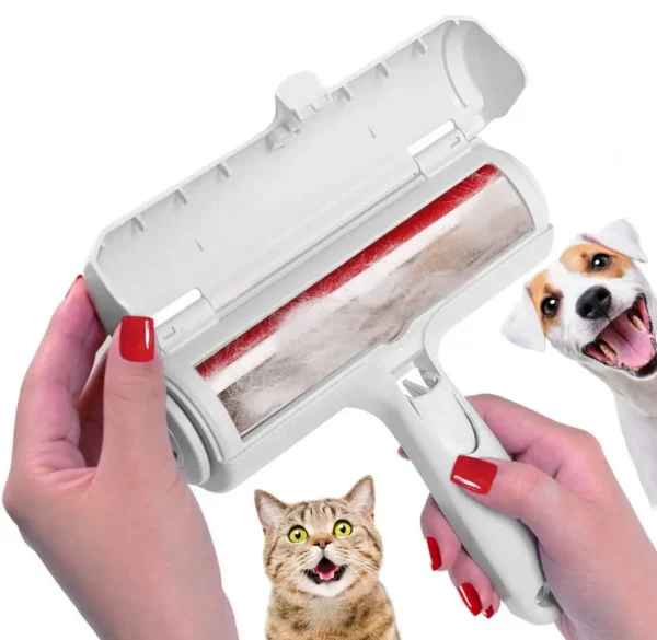Rolo reutilizável para remover pelos de cão e gato