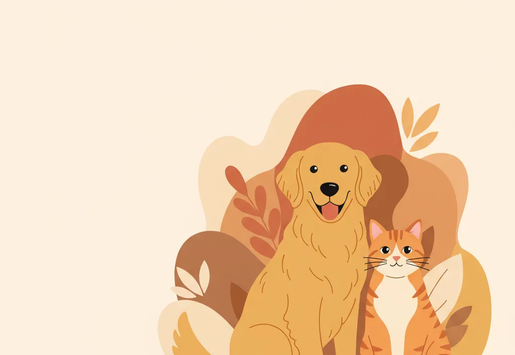 Cão e gato felizes lado a lado — loja online de artigos para animais Bafinho