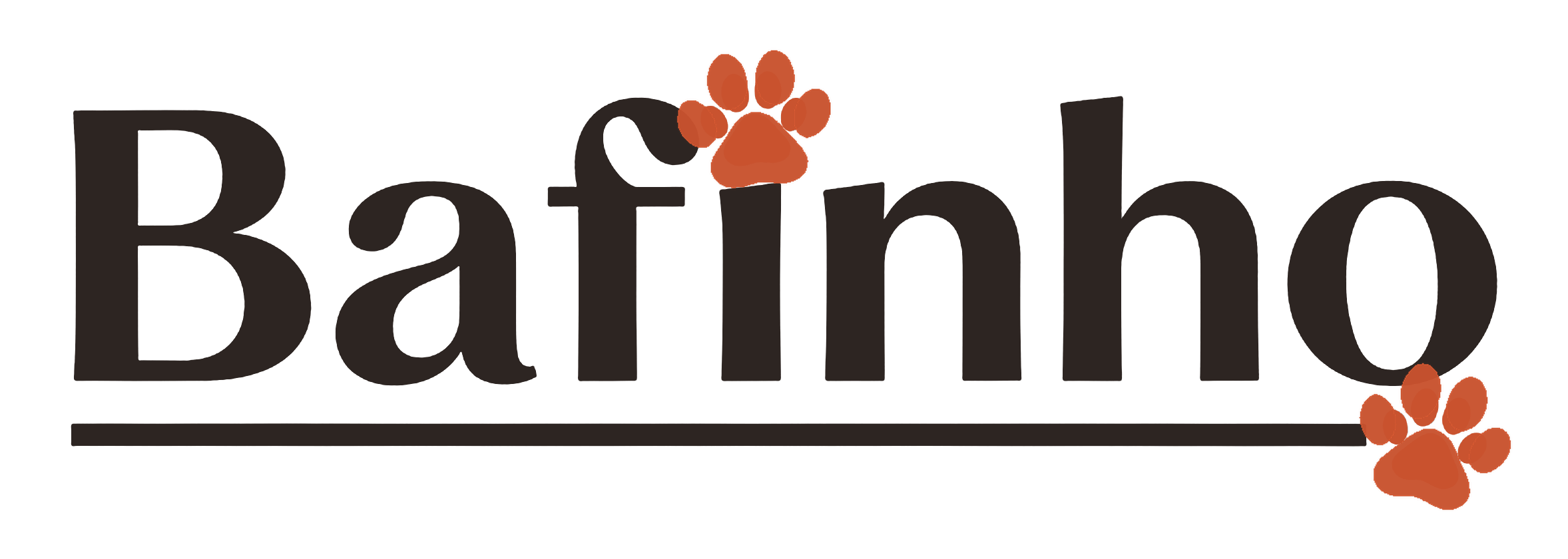 Bafinho — logo com patinhas