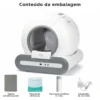Caixa de areia automática para gato e acessórios incluídos
