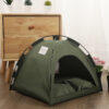 Tenda-casota verde para cão ou gato