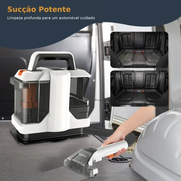 Limpeza profunda dos estofos do automóvel