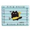 Tapete refrescante acolchoado com desenho de gatinho e boia amarela