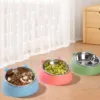 S251232cee2c549e7b09ef2fef93b8257X.webp Comedouro Inclinado em Aço Inoxidável para Cão e Gato