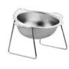 Comedouro Elevado em Aço Inoxidável para Cão e Gato