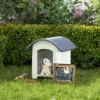 S48f41a7ef6da4d9b937555c7f3140c71M.webp Casota PawHut para cão pequeno num jardim