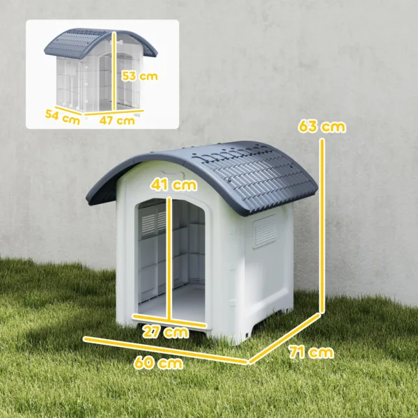 S509bb112bb0c4d0faff07fadbaf4fd8aa.webp Medidas da casota PawHut: 71 por 60 por 63 cm