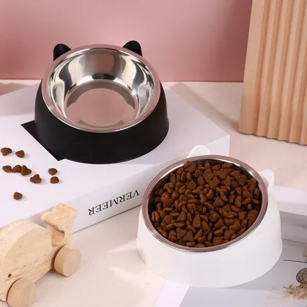 S50e7202193ac48daaa12b3d73321c785x.webp Comedouro Inclinado em Aço Inoxidável para Cão e Gato