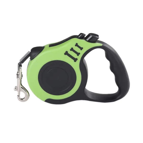 Trela retrátil automática verde para cão