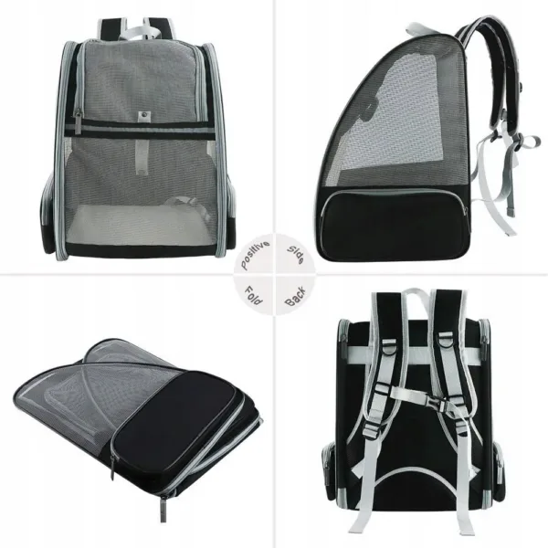 S8c5c6caa314344b3934105f630f7ddb0d.webp Mochila expansível para animais aberta e achatada
