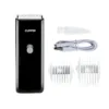 S9346d0b7448446b9a16d1a5a30fa29f1t.webp Kit de aparar pelo preto com cabo USB, escova e pentes