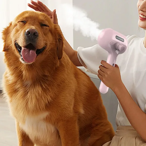 Sa9cb82ba22e44e84aa39e4bfe729cf63L.webp Escova Elétrica com Vaporizador para Cão e Gato