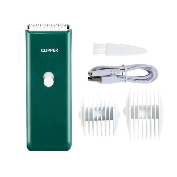 Scb49cf85639c4425bdeaa580a8781090V.webp Kit de aparar pelo verde com cabo USB, escova e pentes