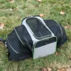 Detalhes da bolsa transportadora expansível