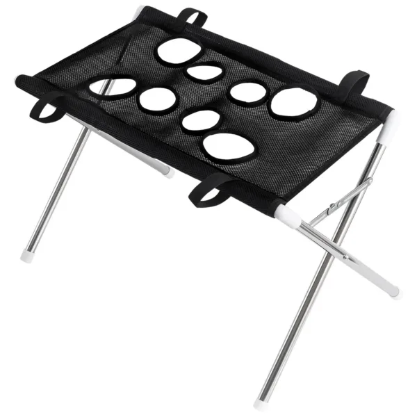 Suporte de grooming dobrável preto