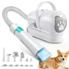 Sf85cf39df82449e1996e1211d8aea6cdw.webp Conjunto branco de aspirador e acessórios para grooming animal
