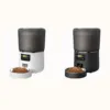 Comedouro automático programável 4 L — branco e preto Comedouro automático programável de 4 L nas cores branca e preta