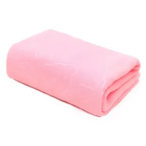 Toalha compacta rosa de poliéster para cão e gato